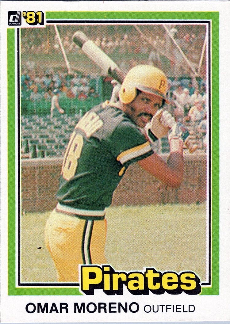 1981 Donruss #17 Omar Moreno Pittsburgh Pirates