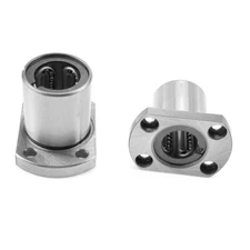 4pcs Steel cage trimming flange type linear motion bearing LMH8GA LMH10GA