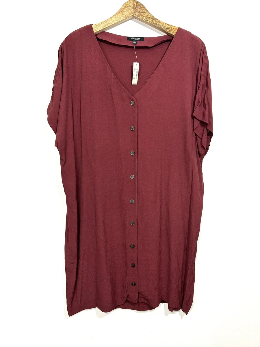 Button front easy dress madewell cheap