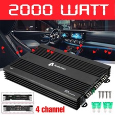 POTENTE AMPLIFICATORE x AUTO 2000 WATT/480 WATT RMS 4/3/2 CANALI CASSE-SUBWOOFER