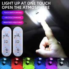 1pcs Touch Sensor LED 8 LED Ambient Light Car Interior Roof Reading Lamp Wireles