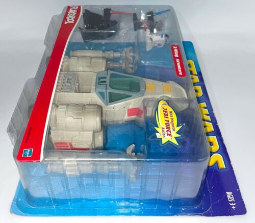 2002 Playskool STAR WARS Galactic Heroes X-Wing Adventures MOC Luke Vader R2-D2 - Picture 6 of 8