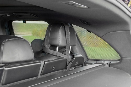 PORSCHE CAYENNE 5DR 11-17 UV AUTOSCHIRME FENSTER SONNENROLLOS PRIVACY GLASFARBE - Bild 10 von 12