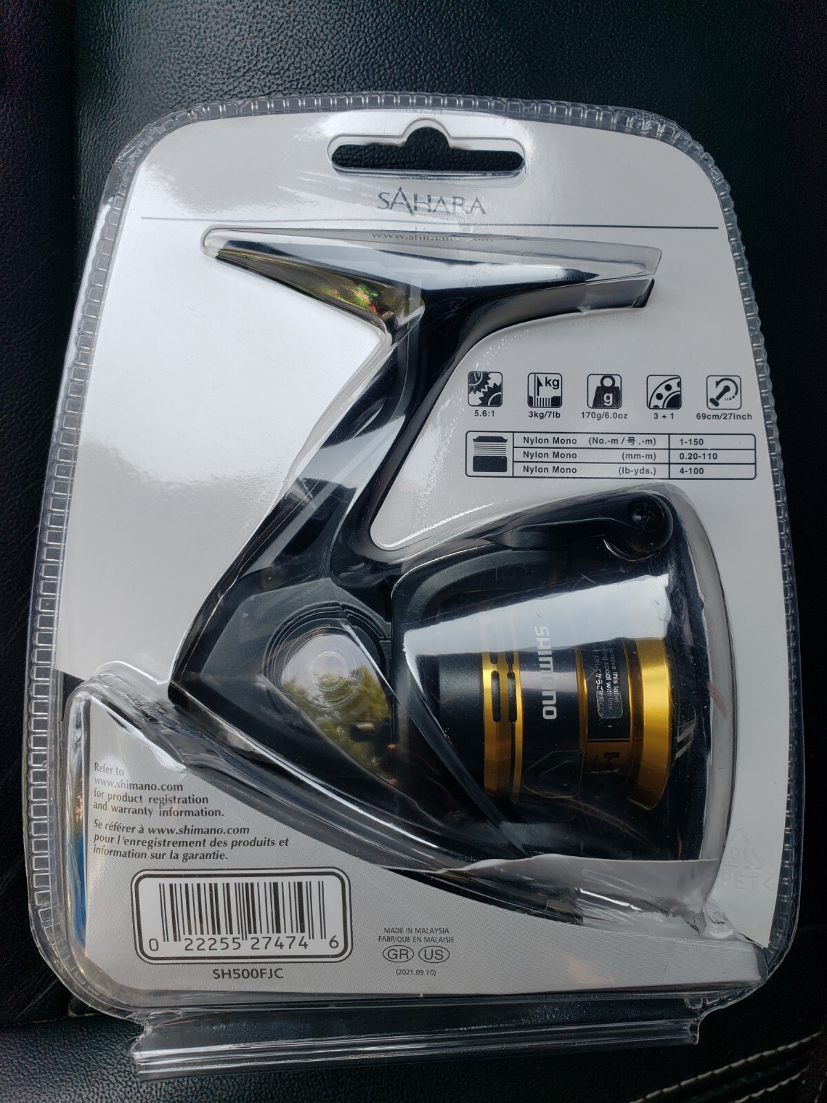 Shimano Sahara SH500FJC spinning fishing reel. INSTITUTO TECNOLÓGICO