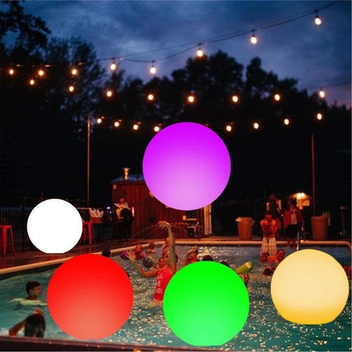 LED-Wasserball, leuchtende Wasserbälle, Poolbälle, schwimmend, aufblasbar, LED - Bild 4 von 12