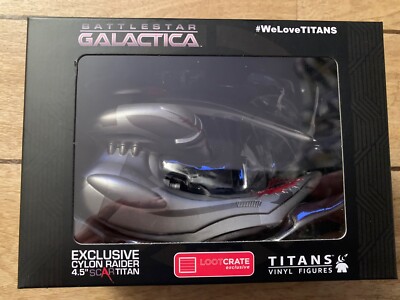 Titans Battlestar Galactica Exclusive Cyclon Raider 4.5'' Scar Titan Figur - Neu in OVP