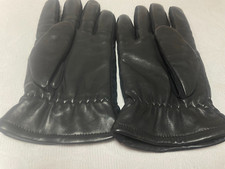 Thinsulate Flex Insulation Black Leather Gloves M-L/G