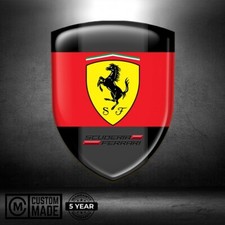 Ferrari Sticker  Fender Badge Decal Side Logo Trunk Bumper Laptop Etc.
