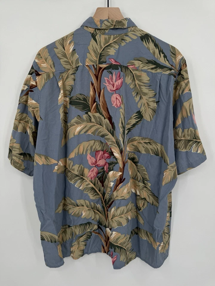 Camisa Vintage Reyn Spooner Para Hombres XL Tradicional Hawaiano Hibisco Floral Vacaciones Foto 2 de 4