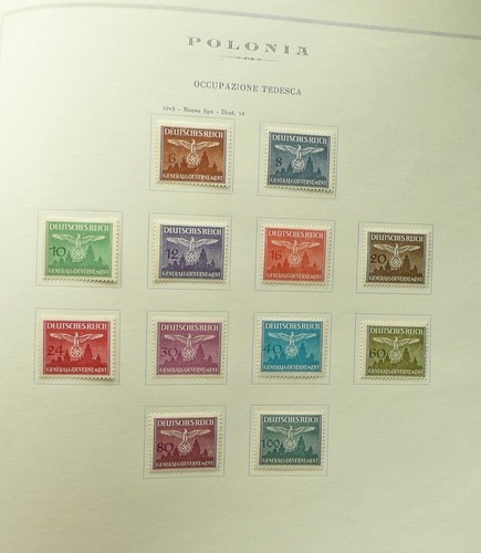 GENERAL GOVERNMENT 1940-44 MINT STAMP COLLECTION ON PAGES + IMPERFS + OFFICIALS - Picture 10 of 10
