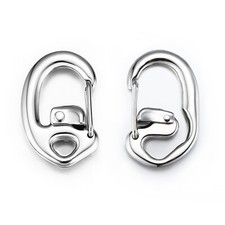 Double Locking Carabiner Keychains for Outdoor Camping, Key Ring Clip - Durable