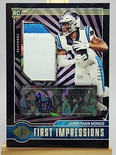 Jonathan Mingo RPA RC 2023 Illusions First Impressions Black Ice #119 /50 Auto