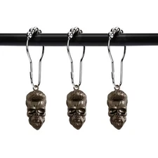 Set of 12 Pharaoh Shower Curtain Hooks Ancient Egyptian Africa Old Pharaoh Tr...