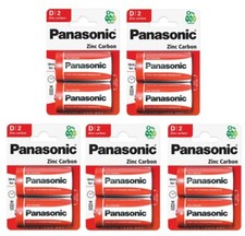 10 X Panasonic D R20 Battery Heavy Duty Universal Cell Batteries 1.5 Bulk E:2027