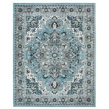 SAFAVIEH Skyler Collection SKY126M Blue / Ivory Rug