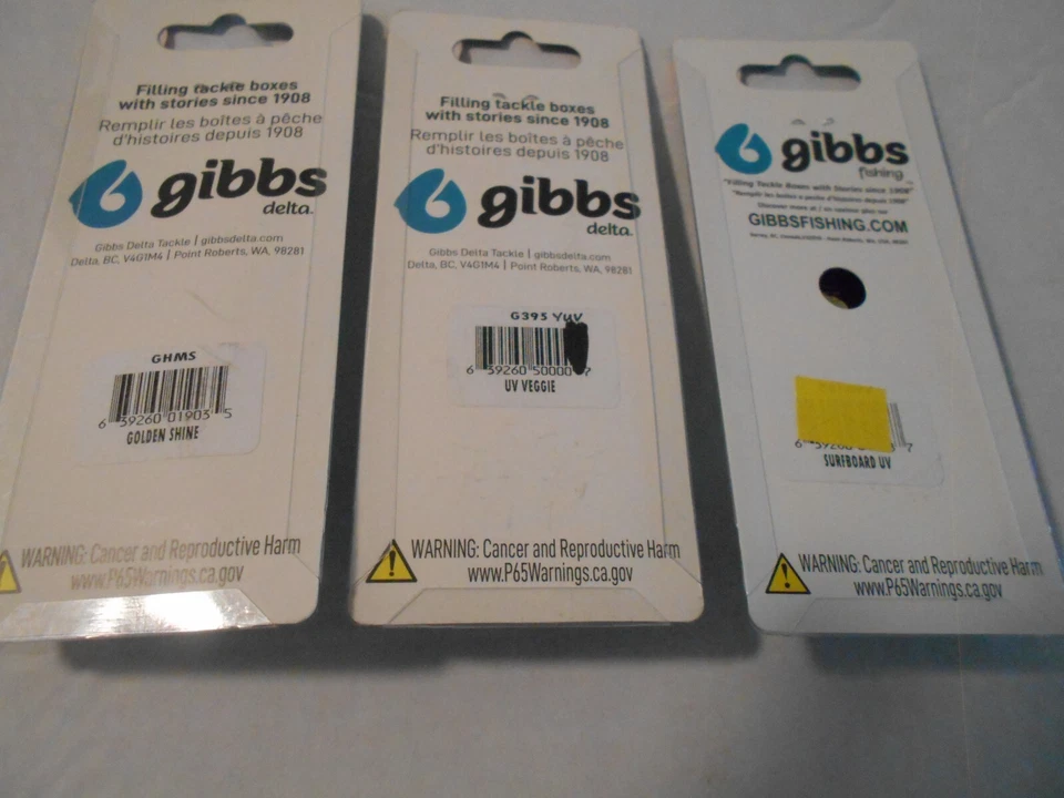 Lote de 3 cucharas de arrastre de salmón Gibbs Michigan Stinger Walleye -3 3/4" lote # 3 Foto 2 de 2