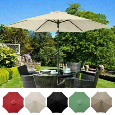 9ft Outdoor Patio Umbrella Replacement Sunshade Canopy Umbrella Cover Waterproof