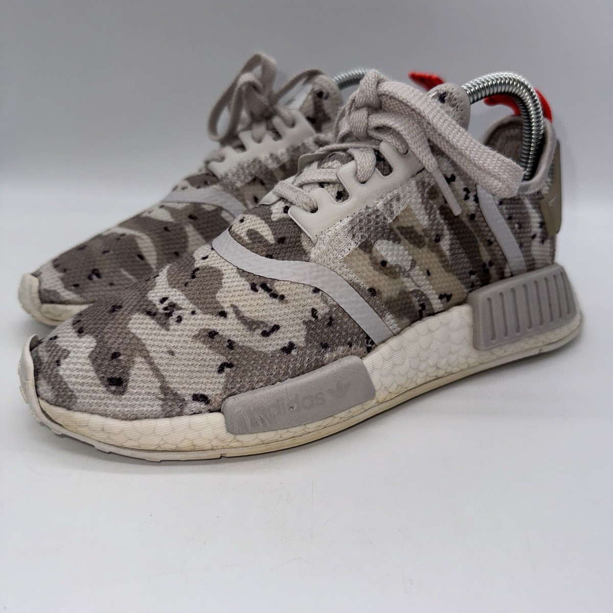 Adidas NMD R1 Running Shoes Womens US EU Trainers Chalk White  Digital Cam