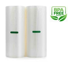 Vacuum Sealer Food Storage Bags 2 Rolls 11" x 50' for Sous Vide and Food Saver