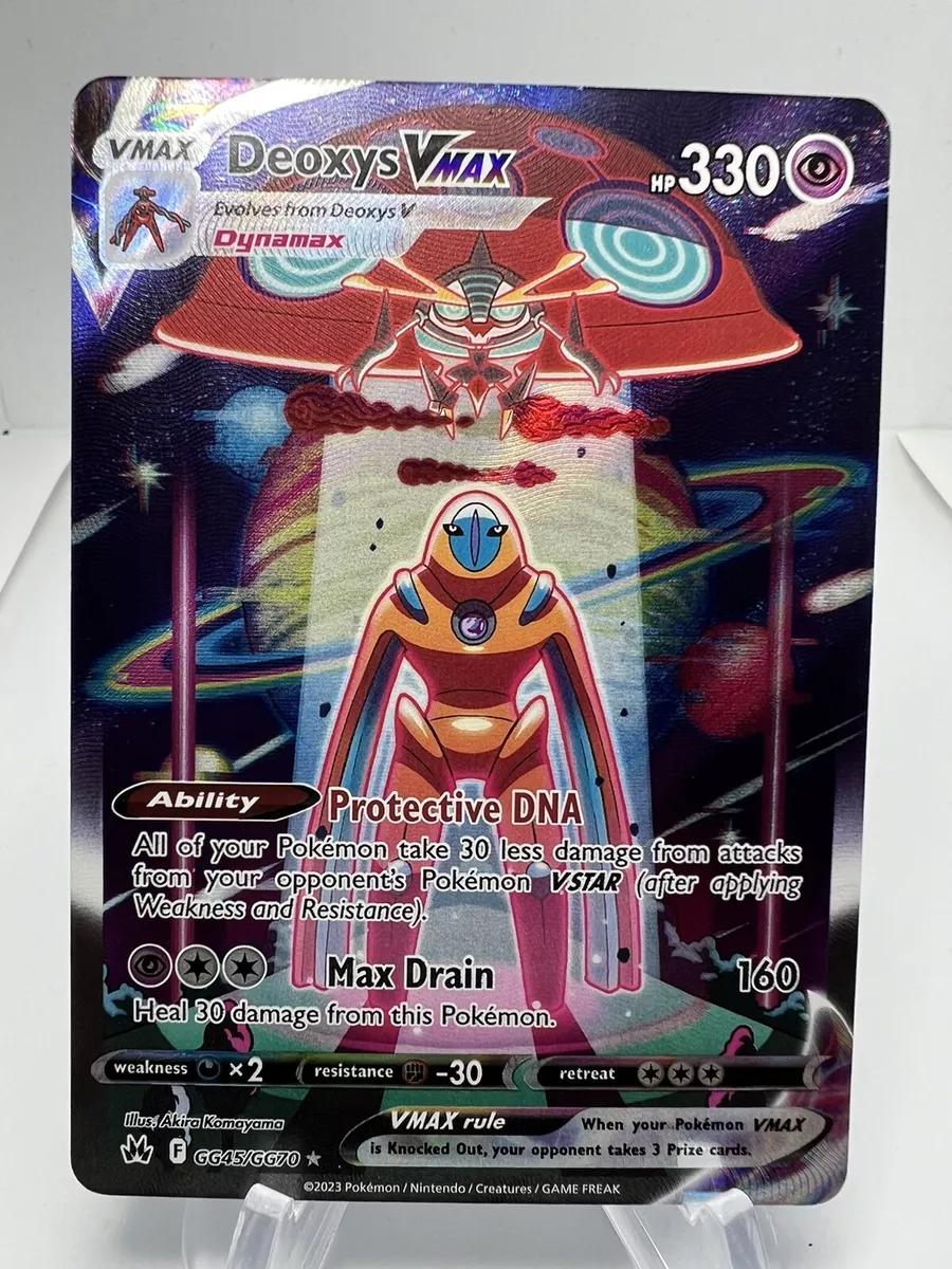 Pokémon Deoxys VMAX Crown Zenith: Galarian Gallery GG45/GG70 Holo Ultra Rare