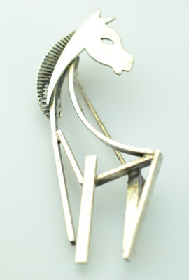 beau sterling horse pin