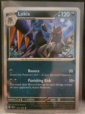 Pokemon TCG Card Lokix 122/182 S&V Paradox Rift Rare Black Star Holo NM 