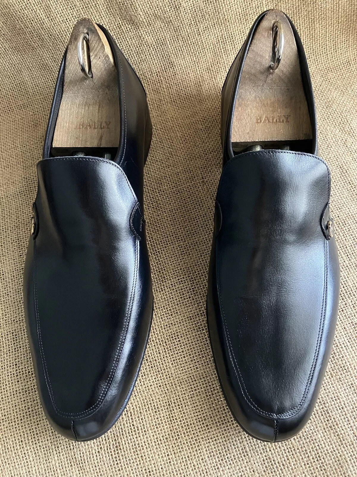 Mocassins homme Dior en cuir noir à enfiler taille UK 9    US 10