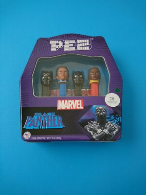 PEZ MARVEL BLACK PANTHER GIFT SET ''BRAND NEW'' Candy Tin Factory Sealed (2022)