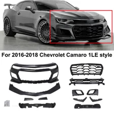 Front Bumper Grille Cover Complete For Chevrolet Camaro 1LE Style 2016-18 Primed