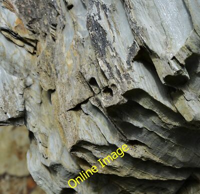 Foto 12x8 Lee Bay Lynton Schäden an den Felsen klar gemacht von Marine Anima c2014