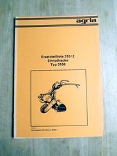 Agria 3100 Ersatzteilliste Teileliste ETL Einradhacke Bodenfräse ILO L101