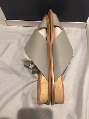 Dolce Vita Women Slip On Sandals Preen Grey Nubuck Stella Size 12M Leather NIB - Picture 7 of 9