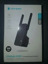 Rock Space N300 WiFi Range Extender Wireless Repeater, High Speed 2.4GHz