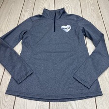 The North Face 1/4 Zip Pullover Womens Medium Gray Casual Hiking Walking Outdoor