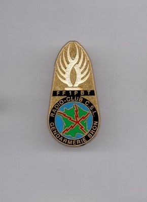 Pin's Polizei / Radio Club CSL - Bron Gendarmerie FF1PBT (Zamak signiert Beraudy)