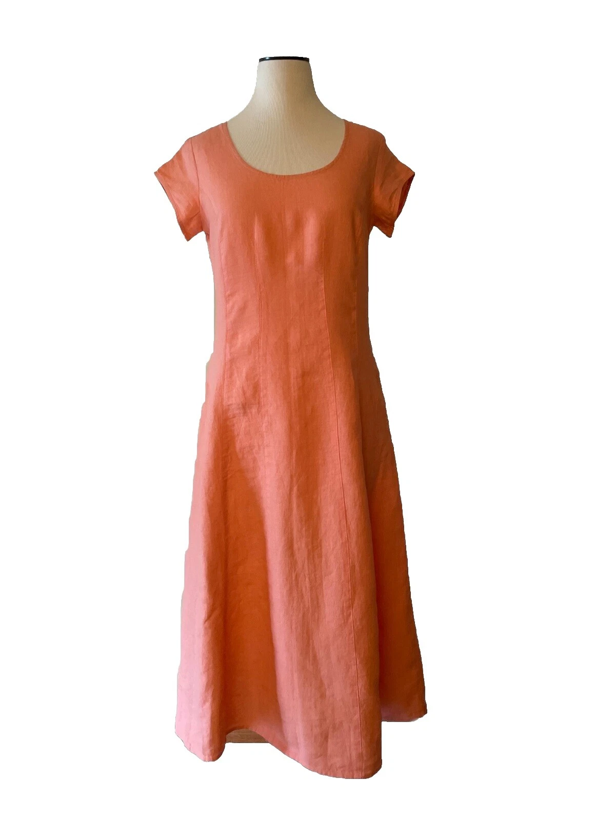 J. Jill女式休闲亚麻长裙