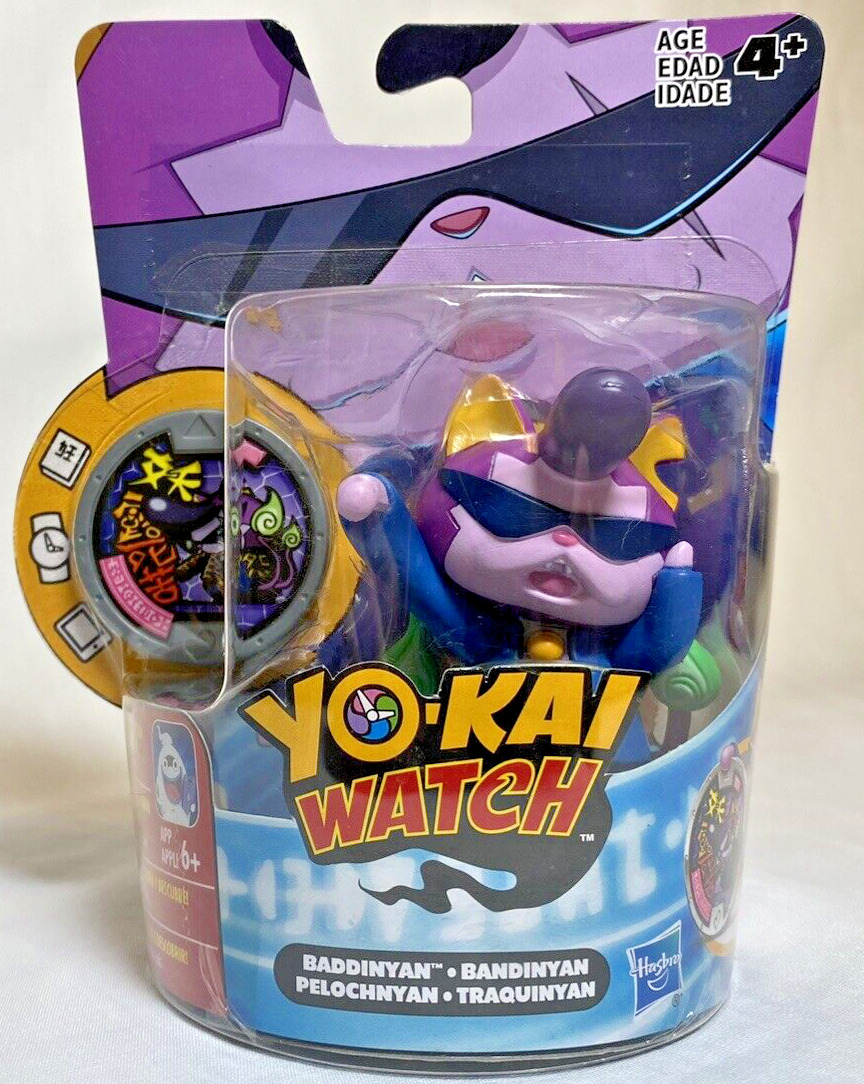 Yo-Kai Watch - Figura com Medalha - Baddinyan B7138 - MP Brinquedos