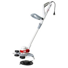 Elektro Rasentrimmer 650W TwinCut Teleskop inkl. Spule & 2x Messer IKRA