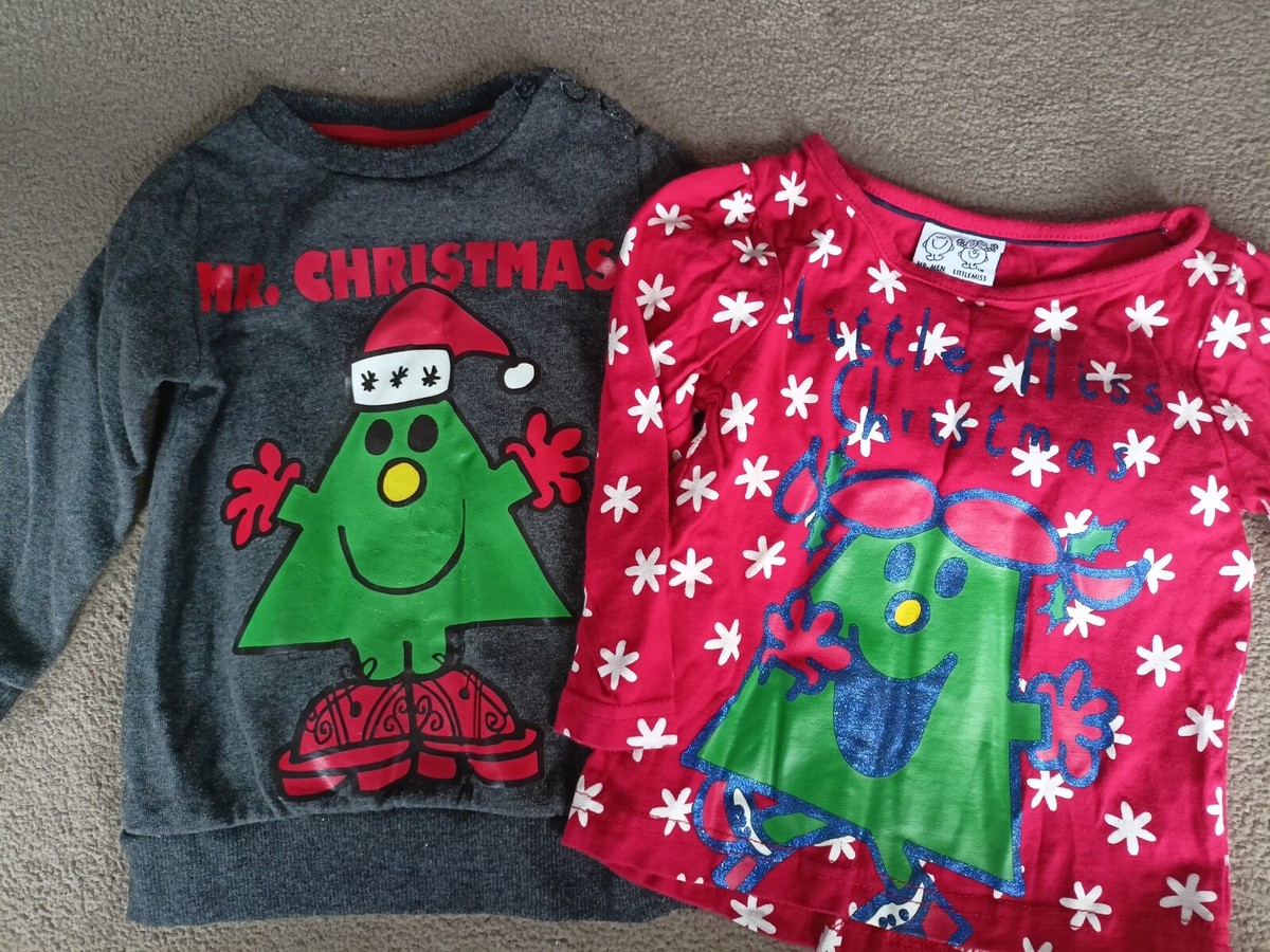 Mr Christmas Little Miss Christmas Jumper Top Age to 12