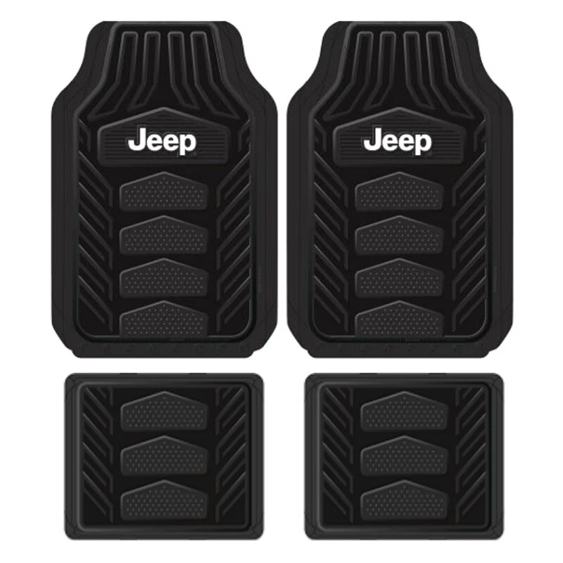 JEEP Car Truck All Weather Floor Mats Steering Wheel Cover License Plate Frames Foto 3 de 4