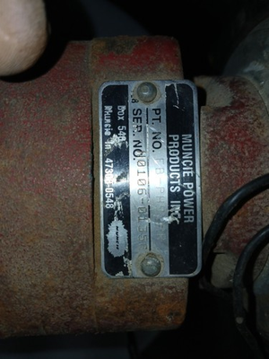 #ad Muncie FB PH9 PR Belt Driven Hydraulic Pump With Mounting Bracket $600.00