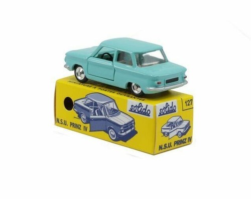 NSU Prinz IV Turquoise 1962 Club Solido 1:43 diecast model car 1271 - Picture 3 of 9