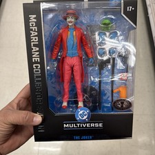 McFarlane DC Multiverse The Joker Platinum Chase Figure Batman 1989 Pink Suit