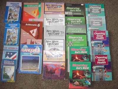 ABEKA Book 6th Grade 6 LOT Science History Reading Language Math Health SET