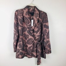 NWT J. Crew Collection Purple Leaf Print Blazer Sz XS