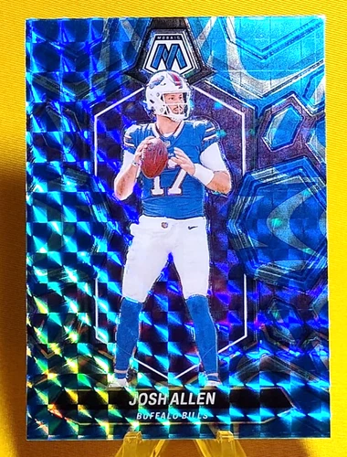 2024 Panini Mosaic Football #22 Josh Allen (Bills) Blue Mosaic Prizm