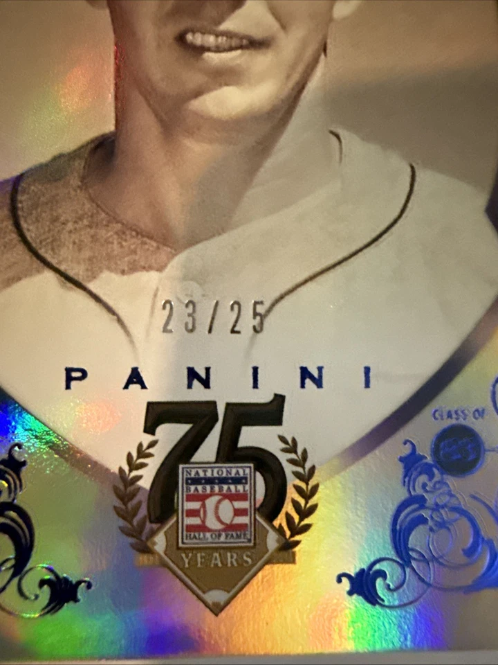 Salón de la Fama Panini 2014 75 aniversario Brooks Robinson marco azul #56/25 Foto 3 de 4