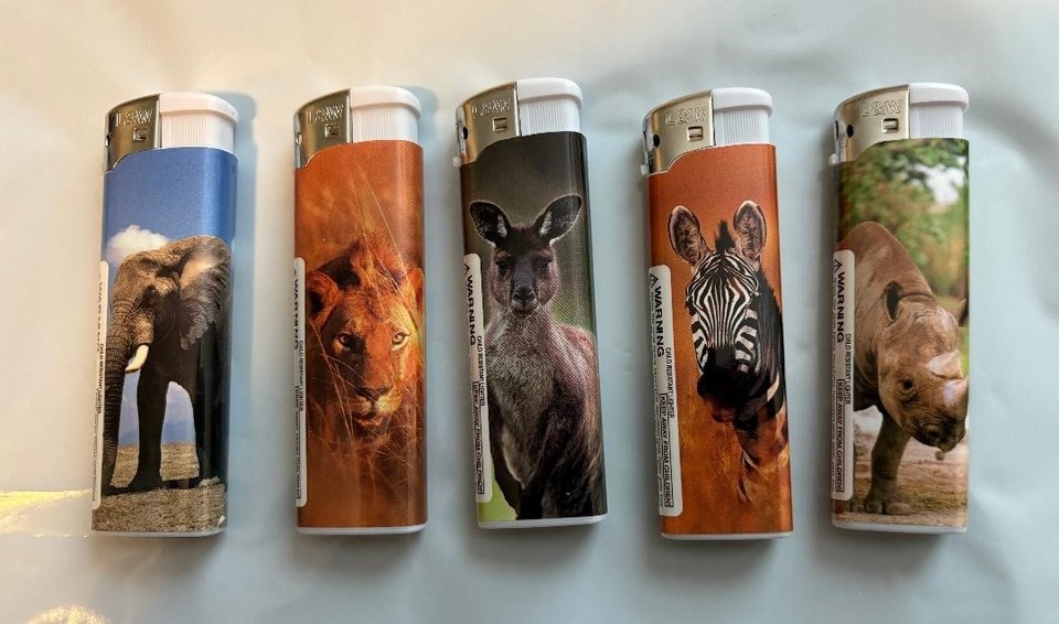 Full Size Disposable Butane Lighter Assorted Colors 5 25 50 100 200 ...