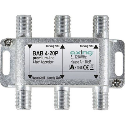 Axing BAB 4-20P Kabel-TV Abzweiger 4-fach 5 - 1218 MHz