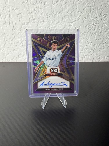 2025-26 Panini Select LaLiga Emilio Butragueno Prizm Auto 07/25 *Number Match*